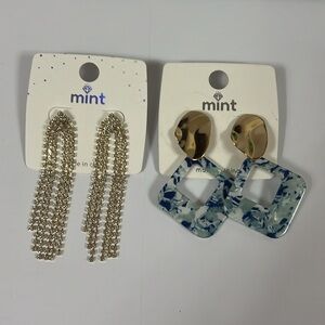 Mint jewelry earrings bundle of 2 pairs